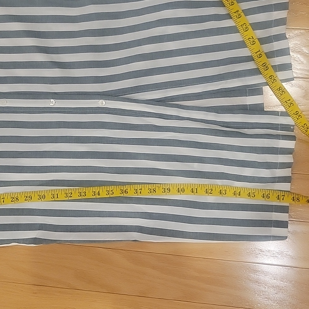 Alex Mill Kerry Positano Striped Button-Up Long Shirt Dress - Picture 16 of 16